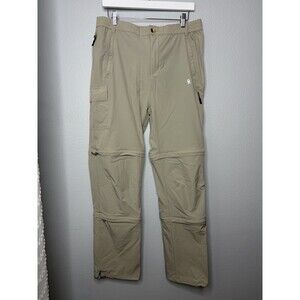 Little Donkey Andy XL  Convertible Cargo Pants Shorts Cropped- Tan